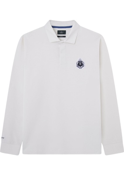 Polo Yaka Ekru Erkek Sweatshırt HM570837