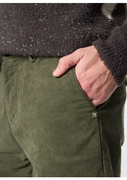 Normal Bel Normal Paça Slim Fit Yeşil Erkek Pantolon PSI1283SS fırsatları