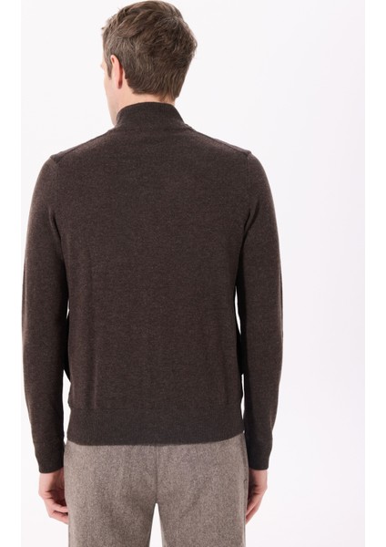 Slim Fit Koyu Kahve Erkek Ceket HM703256 indirimleri