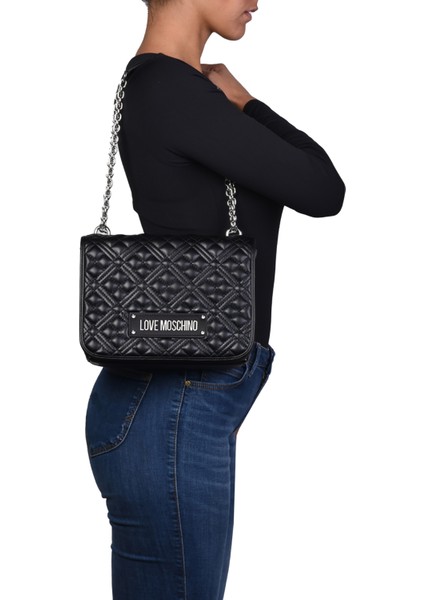 Siyah Kadın Omuz Çantası JC4000PP1M000 fırsatları