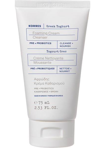 Greek Yoghurt Foaming Cream Cleanser 75 ml