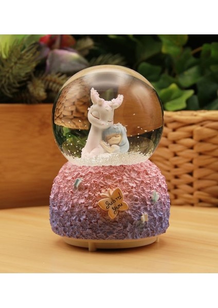 Sevimli Ceylan Temalı Büyük Boy Püskürtmeli Işıklı ve Müzikli Kar Küresi modelleri