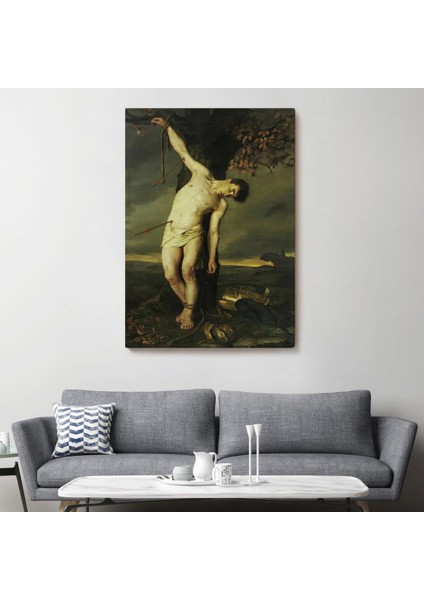 - Dağ Manzarası Dekoratif Duvar TABLOSU-6143