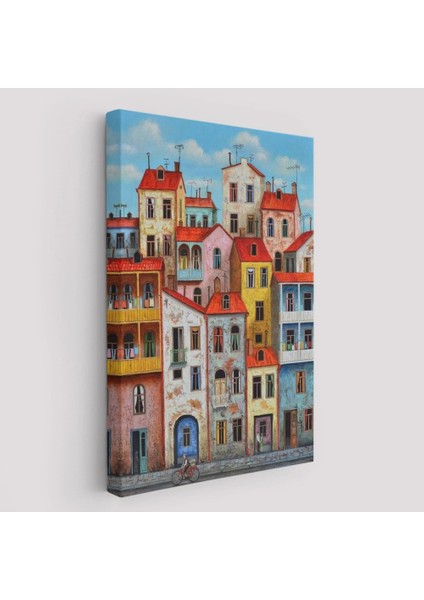 - Eski Gürcistan Tiflis Şehir Manzara Tablosu -6242 fiyatları