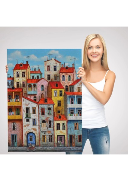 - Eski Gürcistan Tiflis Şehir Manzara Tablosu -6242 modelleri