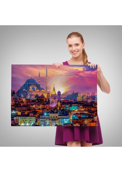 - Galata Kulesi Sultan Ahmet Camii ve Şehir Manzara TABLOSU-6514 modelleri