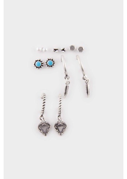 Kadın 6'lı Silver Küpe E4515AXNS