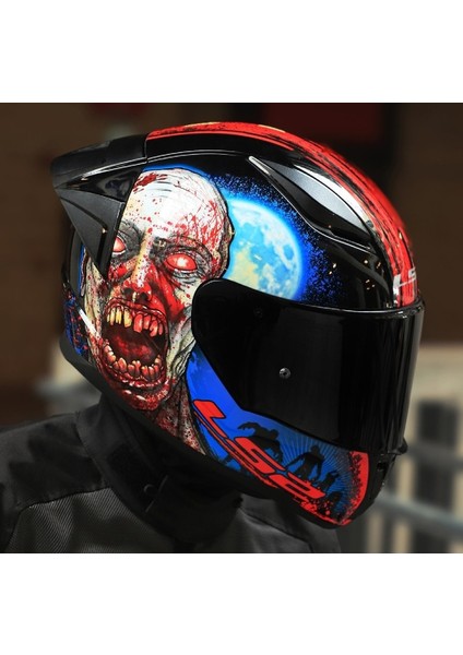 Rapıd 2 Race Zombıe Kapalı Motosiklet Kaskı Siyah Camlı fiyatları