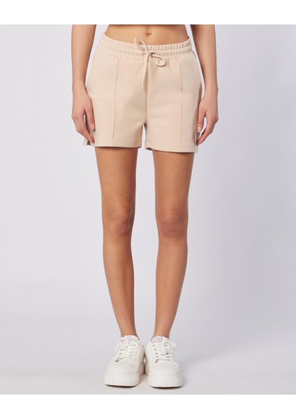 Edna Short Kadın Bej Regular Fit Şort