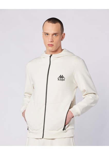 Fabio Full Zip Erkek Ekru Regular Fit Fermuarlı Eşofman Üstü indirimleri