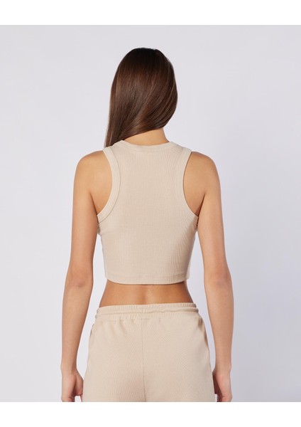 Leda Tank Kadın Bej Regular Fit Atlet indirimleri