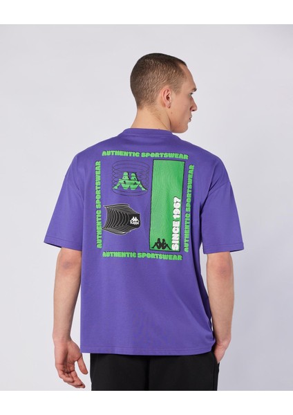 Bento Tshirt Erkek Mor Regular Fit Tişört