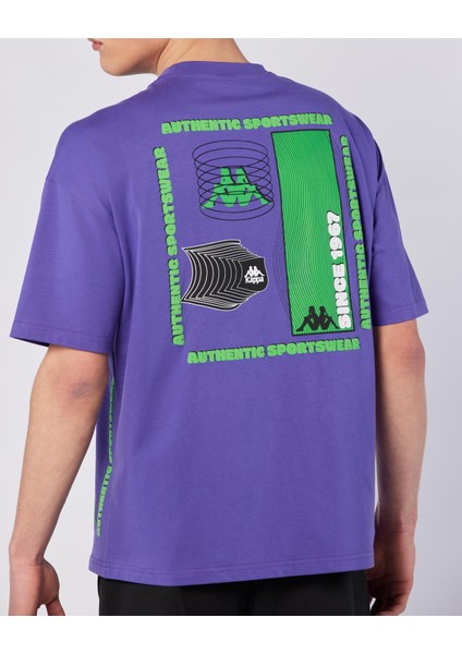 Bento Tshirt Erkek Mor Regular Fit Tişört