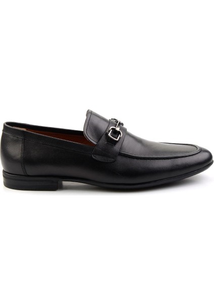 Siyah Leather Erkek Casual Ayakkabı E01758239803