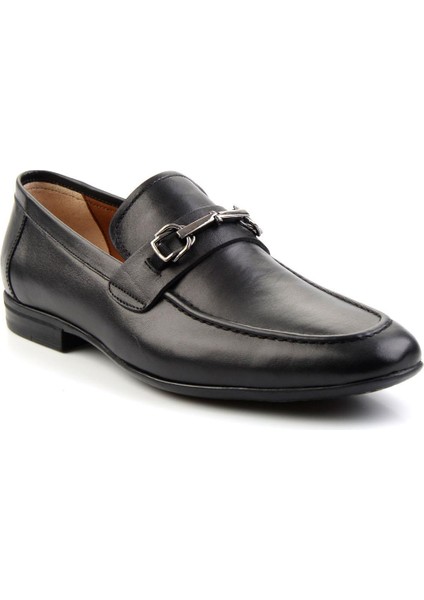 Siyah Leather Erkek Casual Ayakkabı E01758239803