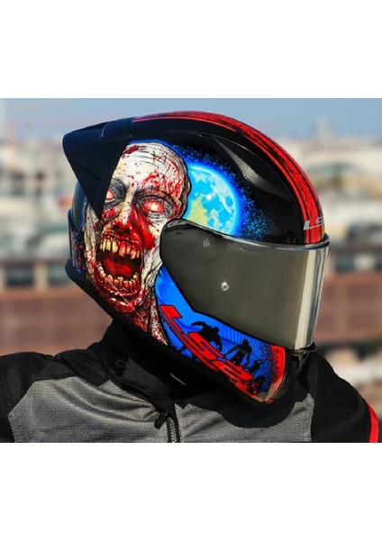 Rapıd 2 Race Zombıe Kapalı Motosiklet Kaskı Gri Camlı fiyatları