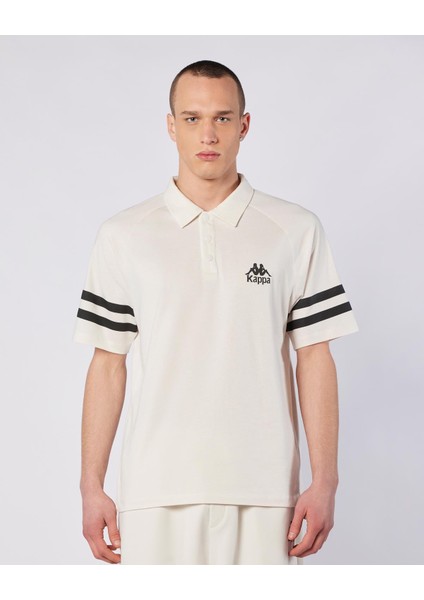 Porte Tee Erkek Ekru Regular Fit Polo Yaka Tişört