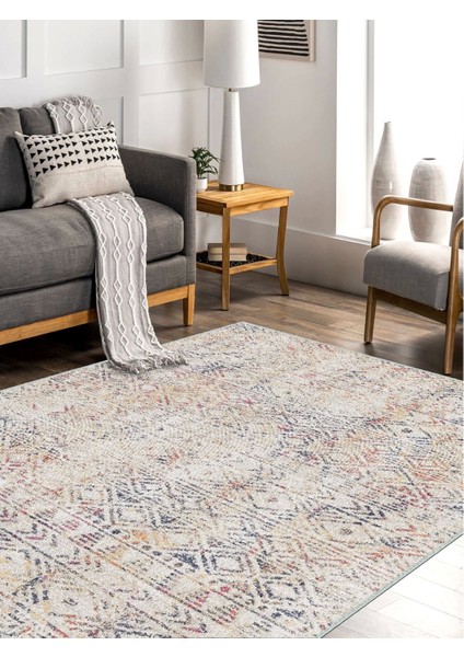 Vintage Desenli Halı, Pamuk Dokuma Pamuklu Taban Dekoratif Halı Kilim 86 modelleri