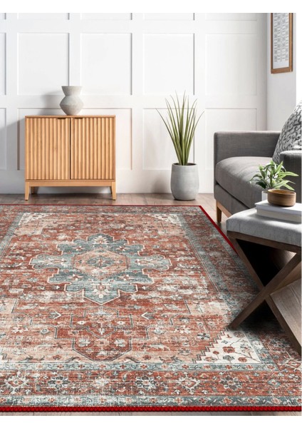 Vintage Desenli Halı, Pamuk Dokuma Pamuklu Taban Dekoratif Halı Kilim 83 indirimleri