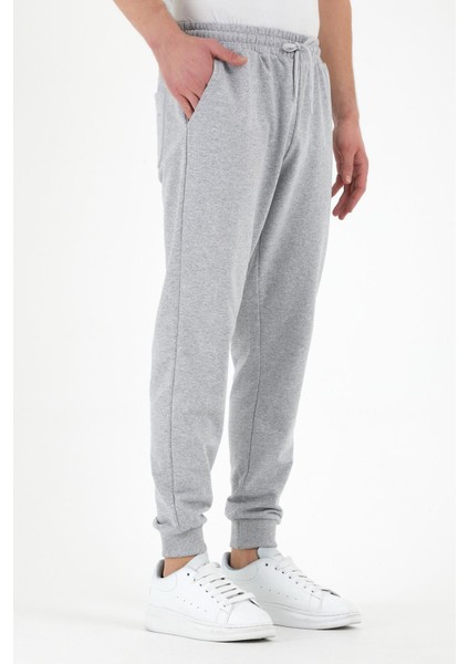 Erkek Gri Alttan Lastikli Eşofman Altı 2050-05