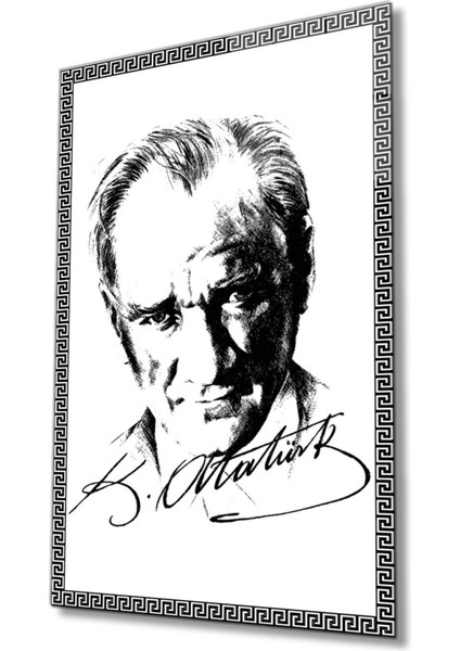 Atatürk Cam Tablo 4 mm Dayanıklı Temperli Cam