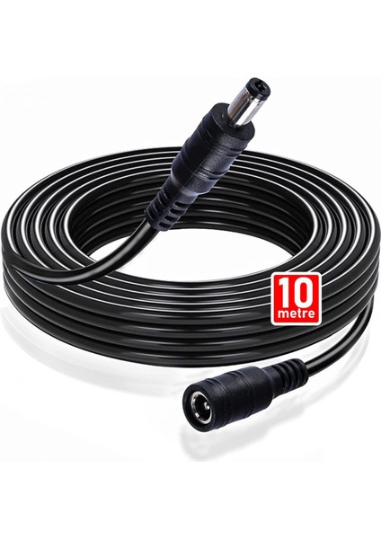 CONCORDEC10 Power Uzatma Kablosu 10 Metre AWG23 Kamera, Wifi Kamera, Modem, Kayıt Cihazı 12V Dc Uzatma