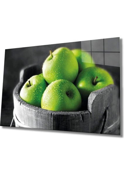 Meyveler Cam Tablo 4mm Dayanıklı Temperli Cam