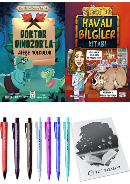 Doktor Dinozor'la Ateşe Yolculuk ve Havalı Bilgiler Kitabı