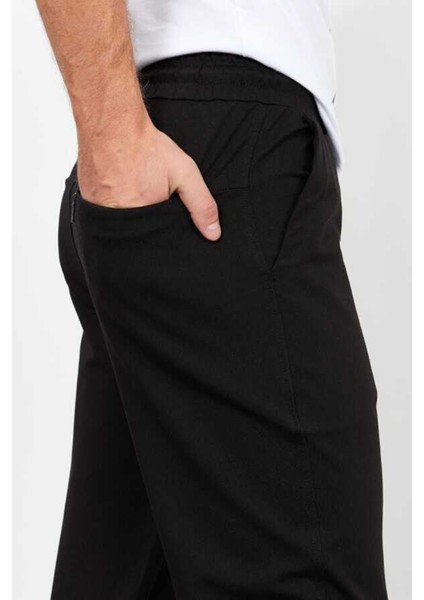 Erkek Siyah Düz Paça Eşofman Altı 2001-02 fırsatları