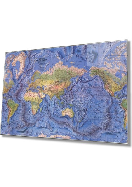 Dünya Haritası 48 Cam Tablo