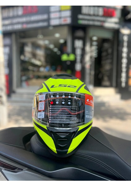 Storm 2 Dodger Mat Siyah-Neon Sarı Full Face Motosiklet Kask