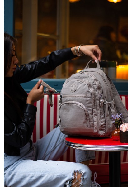 Unisex Suya Dayanıklı Krinkıl Kumaş Çok Gözlü Orta Boy Laptop Okul ve Sırt Çantası modelleri