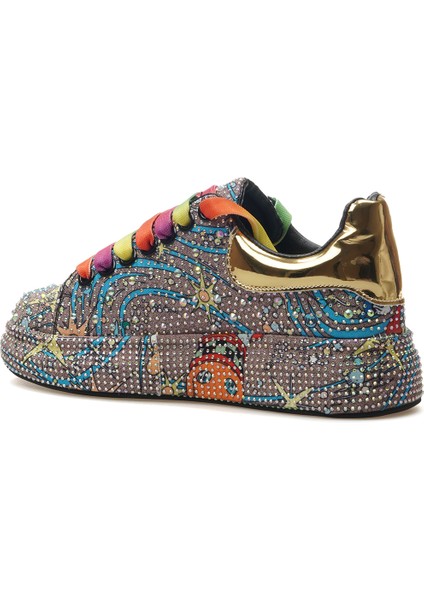 Kadın Taş Detaylı Senaker Günlük Ayakkabı 25Y 25Y451-1 Z modelleri