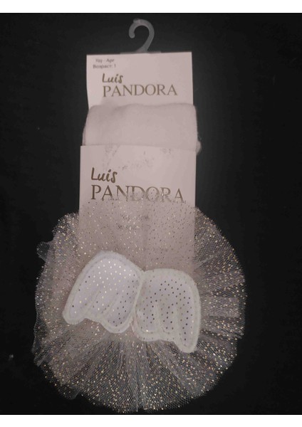 Luis Pandora Tül Kanat Aksesuarlı Çocuk Külotlu Çorap