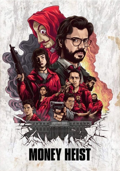 La Casa De Papel (2017) 1 ( Tv - Dizi ) Folyo Afiş - Poster ( 35 cm x 50 cm )