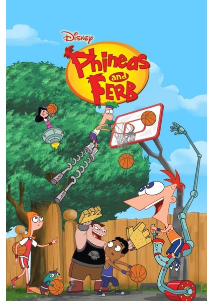 Phineas And Ferb (2007) 3 ( Tv - Dizi ) Folyo Afiş - Poster ( 35 cm x 50 cm )