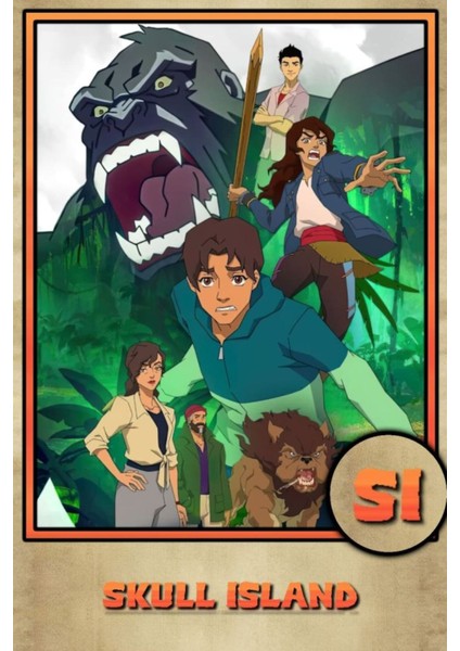 Skull Island (2023) 1 ( Tv - Dizi ) Folyo Afiş - Poster ( 35 cm x 50 cm )