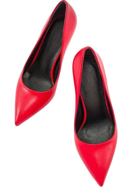 Kadın 8 cm Topuklu Ayakkabı Kırmızı