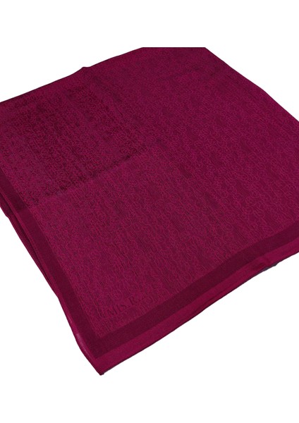 Monogram Prense Eşarp – 100x100 cm