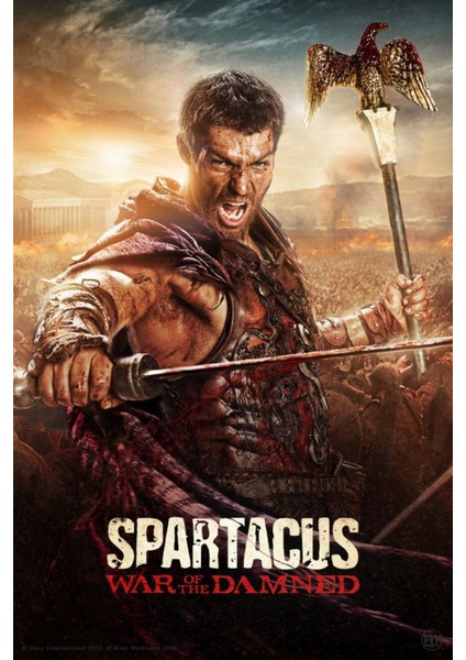 Spartacus (2010) 1 ( Tv - Dizi ) Folyo Afiş - Poster ( 50 cm x 70 cm )