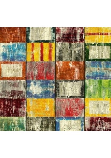 176-0576 Bahia Çok Renkli Ahşap Desen Yapışkanlı Folyo ( 45 cm x 1 mt )