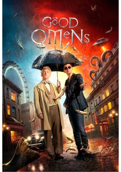 Good Omens (2019) 9 ( Tv - Dizi ) Folyo Afiş - Poster ( 50 cm x 70 cm )