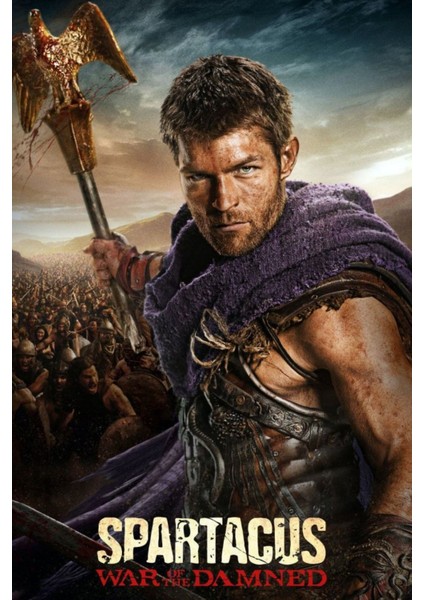 Spartacus (2010) 2 ( Tv - Dizi ) Folyo Afiş - Poster ( 50 cm x 70 cm )