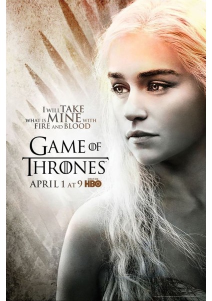 Game Of Thrones (2011) 5 ( Tv - Dizi ) (Folyo / Afiş / Poster) ( 50 cm x 70 cm )