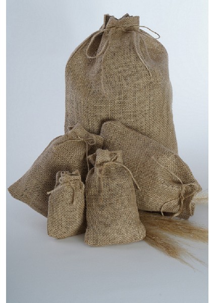 1 Adet Doğal Jüt Torba 25 x 35 cm En x Boy Büzgülü Jut Kese Doğal Ambalaj Paketleme Bayram Şekeri Torbası Hasır Torba Yılbaşı Hediye Paketi Nikah Şekeri Hediye Vegan Depo Kesesi Istanbul Sandalet