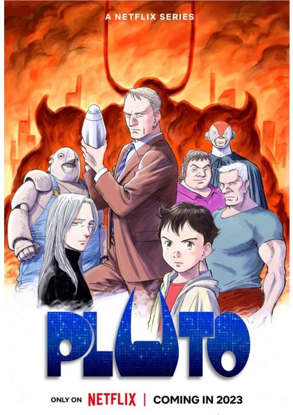 Pluto (2023) 3 ( Tv - Dizi ) (Folyo / Afiş / Poster) ( 70 cm x 100 cm )