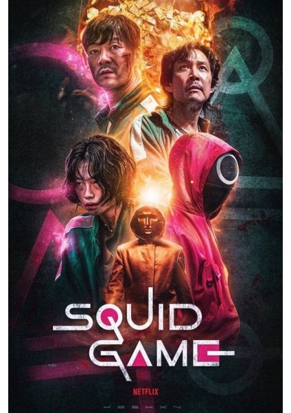 Squid Game (2021) 16 ( Tv - Dizi ) (Folyo / Afiş / Poster) ( 70 cm x 100 cm )