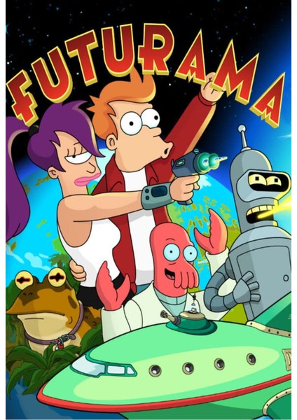 Futurama (1999) 3 ( Tv - Dizi ) (Folyo / Afiş / Poster) ( 70 cm x 100 cm )