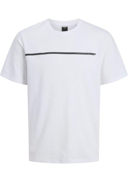 Jcofusıon Full Brandıng Tee Ss Crew Noos Erkek Beyaz Tshirt 12273120-01