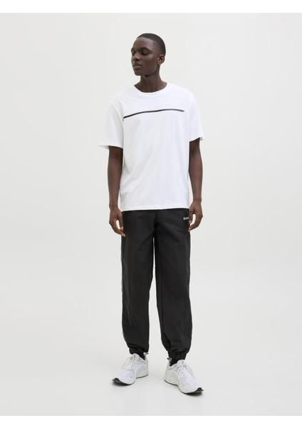 Jcofusıon Full Brandıng Tee Ss Crew Noos Erkek Beyaz Tshirt 12273120-01